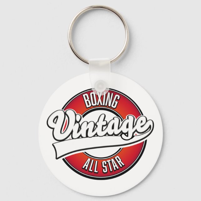 Boxing Vintage All star logo Keychain (Front)