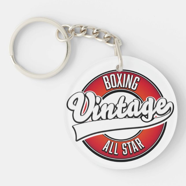Boxing Vintage All star logo Keychain (Front)