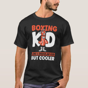 Boxing Vintage Boxing Kid Like A Regular Kid But C T-Shirt