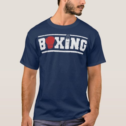 Boxing Vintage Fighter Funny Gym Boxer Lover T_Shirt