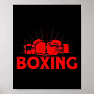 Boxing Vintage Love Title Boxing Poster