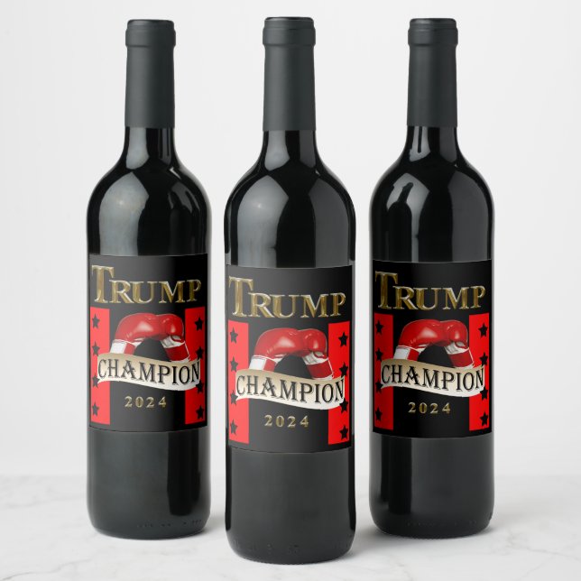 BOXING WINE LABEL (Bottles)