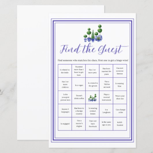 Boxwood Blue - Find the Guest (Front/Back)