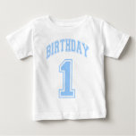 Boy 1st Birthday Baby T-shirt at Zazzle