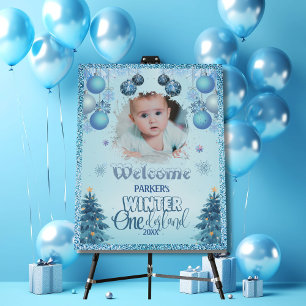 Boy 1st Birthday Winter onederland  Foam Board