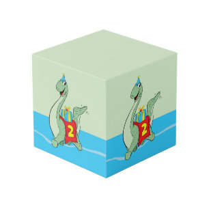 Boy, 2nd Birthday Dinosaur Cube