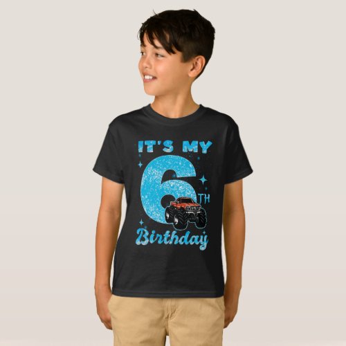 Boy 6 Year Old Gifts 6th Birthday Boy  T_Shirt