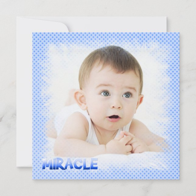 Boy Adoption Announcement (Front)