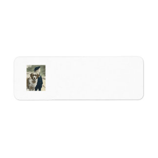 Boy and Dog Adorable Return Address Lable Label