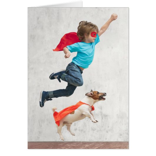Boy and Dog Superheroes (Front)