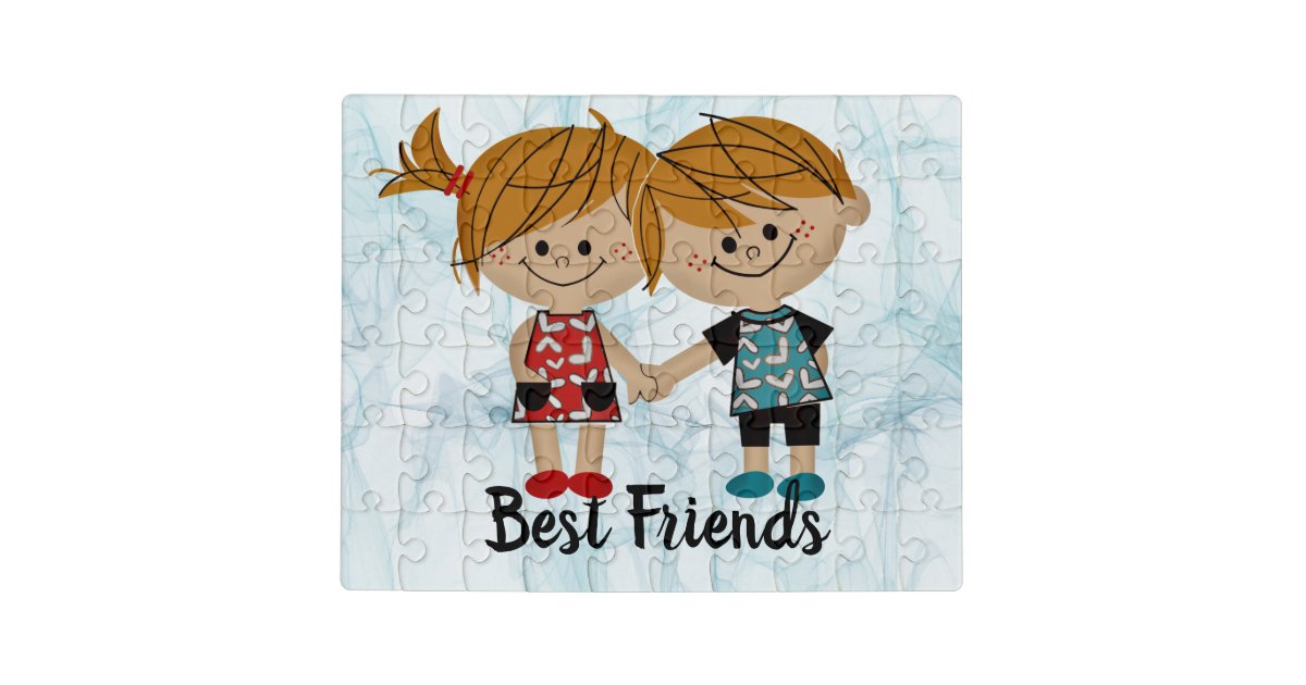 boy and girl best friends drawing