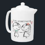 Boy and Girl Together Is Our Place To Be Teapot<br><div class="desc">Boy and Girl Together Is Our Place To Be Teapot - Nothing says I love you better than sharing a cup of tea together especially with this mega cute teapot featuring a boy and a girl. A wonderful gift idea for couples, best friends, parents and kids as well! What a...</div>