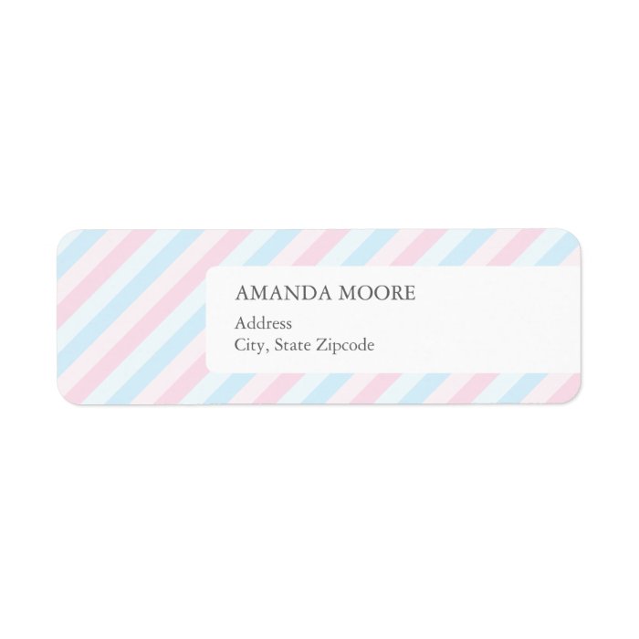 Boy and Girl Twin Address Label