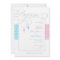 Boy and Girl Twins Baptism Invitation