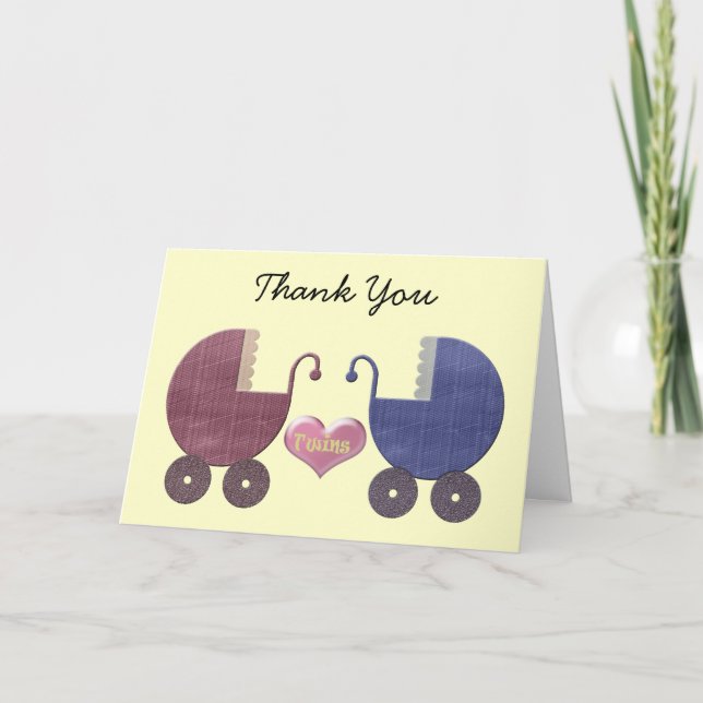 Boy and Girl Twins Greeting Cards (Front)