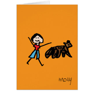 Boy and his dog cards