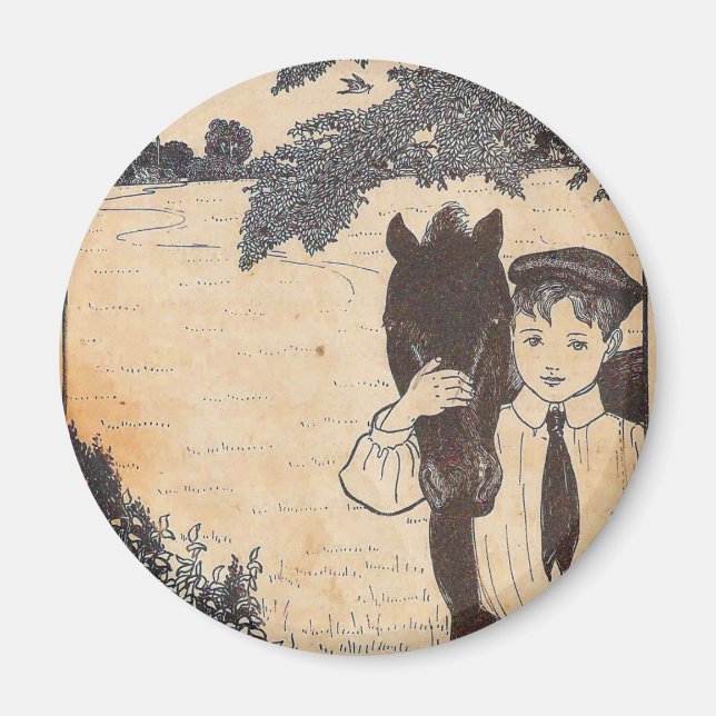 Boy and horse magnet (Front)