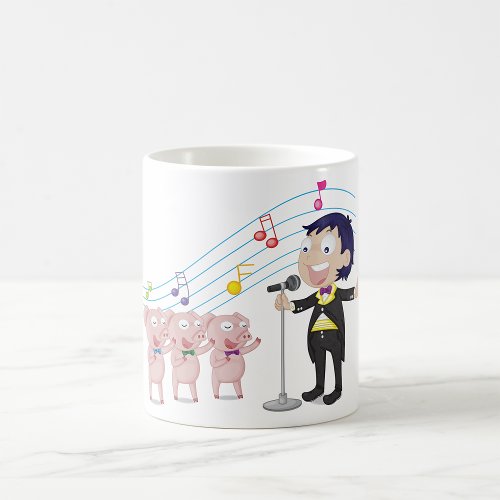 Boy And Pigs Singing Coffee Mug