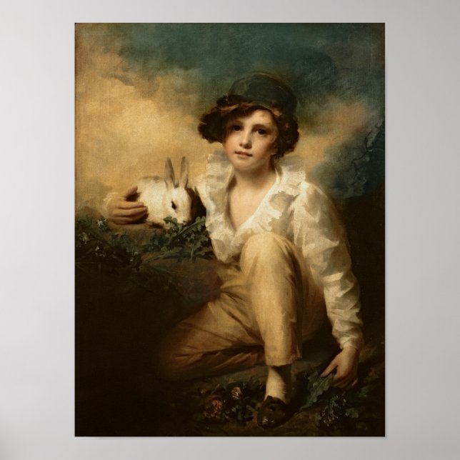 Boy and Rabbit, c.1814 Poster (Front)
