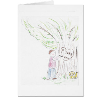 Boy and Tree Cards