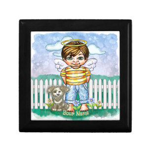 Boy Angel and Dog Gift Box