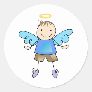 Boy Angel Stickers - 52 Results | Zazzle
