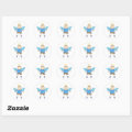 BOY ANGEL CLASSIC ROUND STICKER | Zazzle
