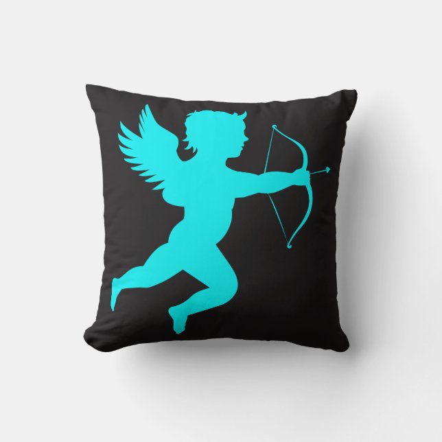 Boy Angel Throw Pillow (Front)