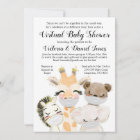 Boy Baby Animals Mask Covid Drive By Baby Shower