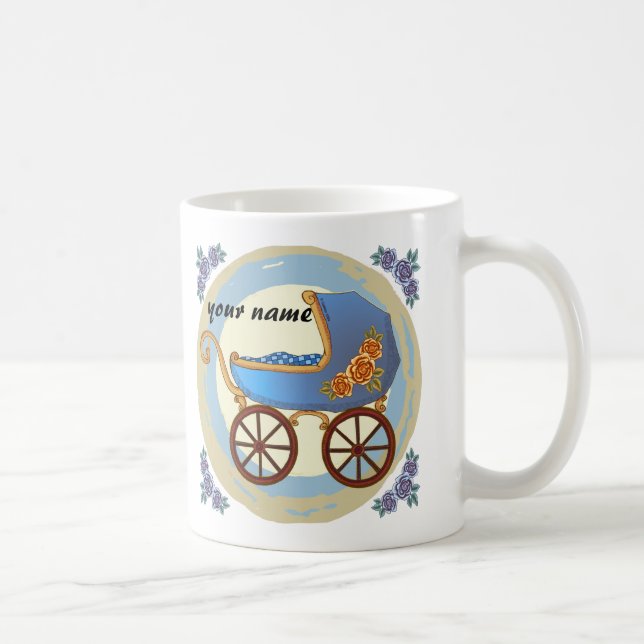 Boy Baby Buggy Coffee Mug (Right)