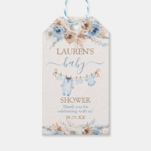 Boy Baby Clothes Baby Shower Gift Tag