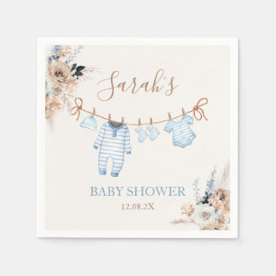 Boy Baby Clothes Baby Shower Napkins