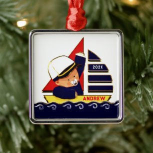 Boy Baby Collectible Metal Ornament