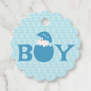 Boy Baby Gender Reveal Party Favor Tags