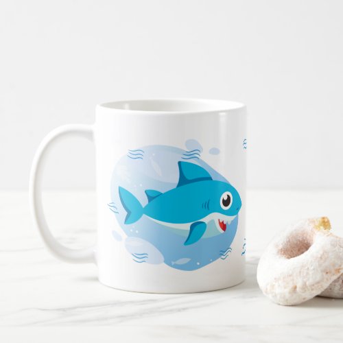 Boy Baby Shark _ Blue Coffee Mug