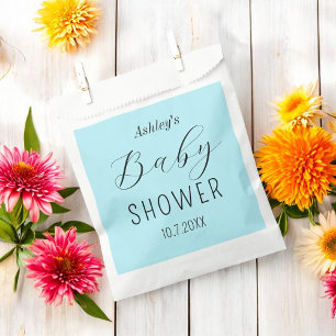 Boy Baby Shower Blue Elegant Favor Bag