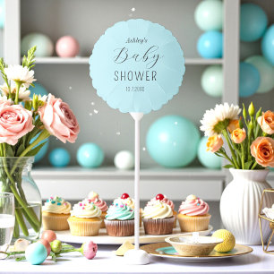 Boy Baby Shower Blue Pastel Balloon