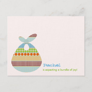 Boy Baby Shower Boho Dots Bundle Invitation