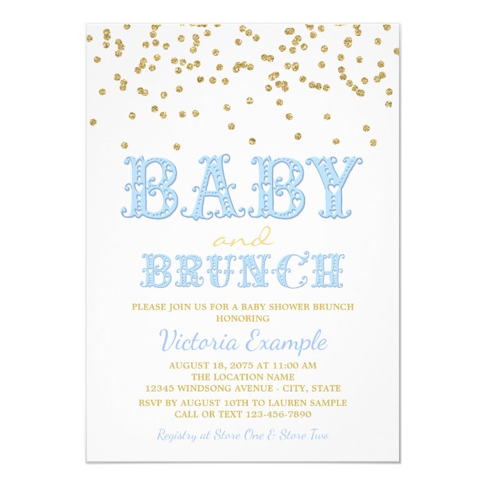 boy baby shower brunch baby shower invitations  zazzle
