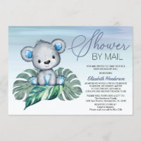Boy Baby Shower By Mail Invitation