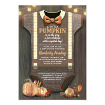Boy Baby Shower Fall Pumpkin Rustic Burlap Wood Invitation Boy Baby Shower Fall Pumpkin Rustic Burlap Wood Invitation
