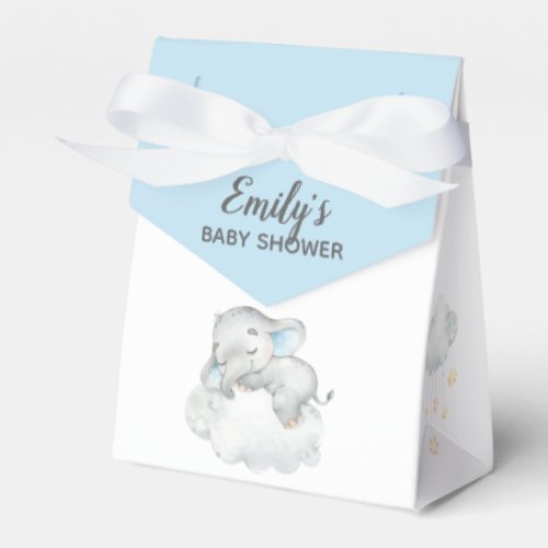 Boy Baby Shower Favors Sleeping Elephant Dreamy Favor Boxes