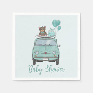 Boy Baby Shower Fiat 500 Napkins