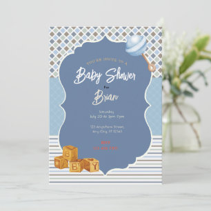 Boy Baby Shower Invitation 