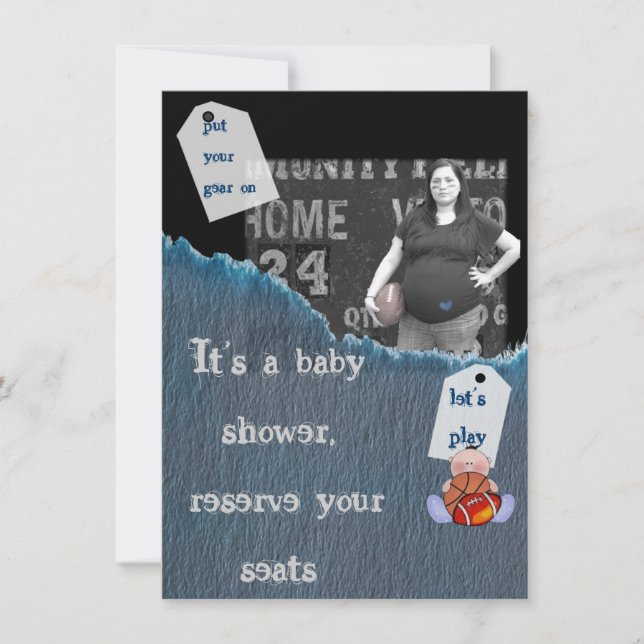 Boy-baby shower invitation (Front)