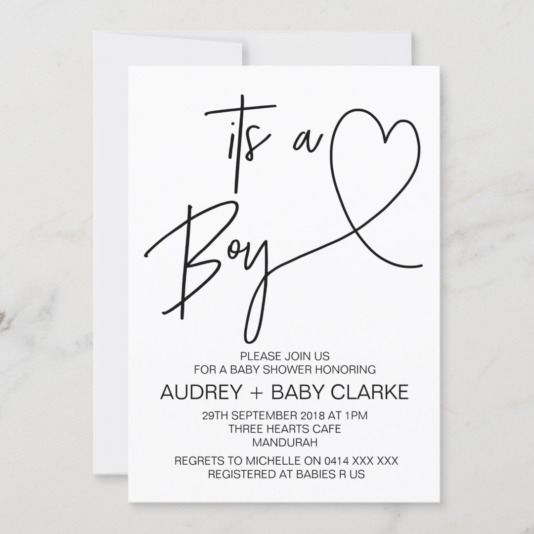 Boy Baby Shower Invitation | Zazzle
