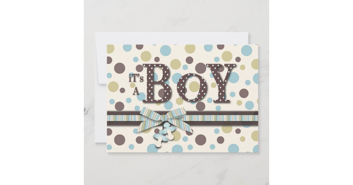 Boy Baby Shower Invitation | Zazzle