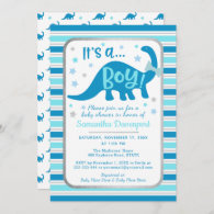 Boy Baby Shower Invitation Dinosaur