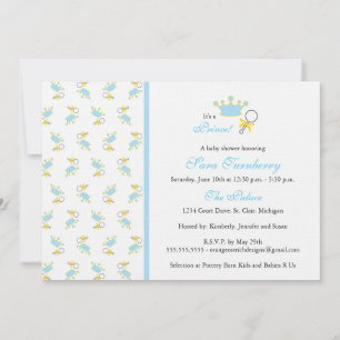 Boy Baby Shower Invitation - Little Prince