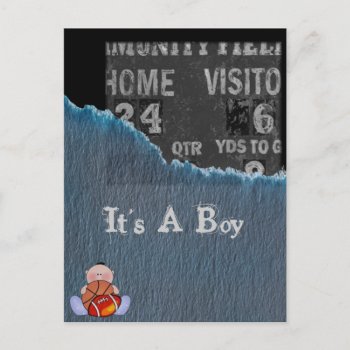 Boy-baby Shower Invitation Postcard by sonyadanielle at Zazzle